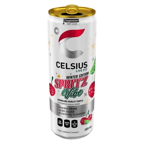 Sparkling Shirley Temple Energy Drink