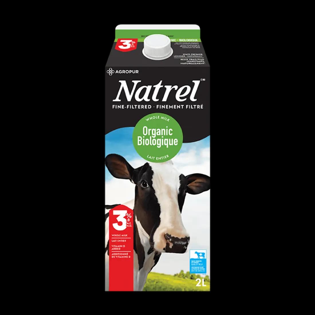 Milk 3.8% Organic Fine Filtered