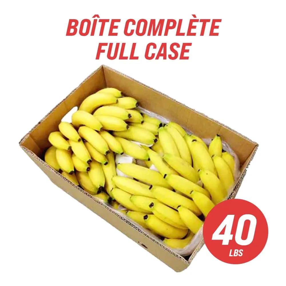 Bananas (full case: 40 lbs)