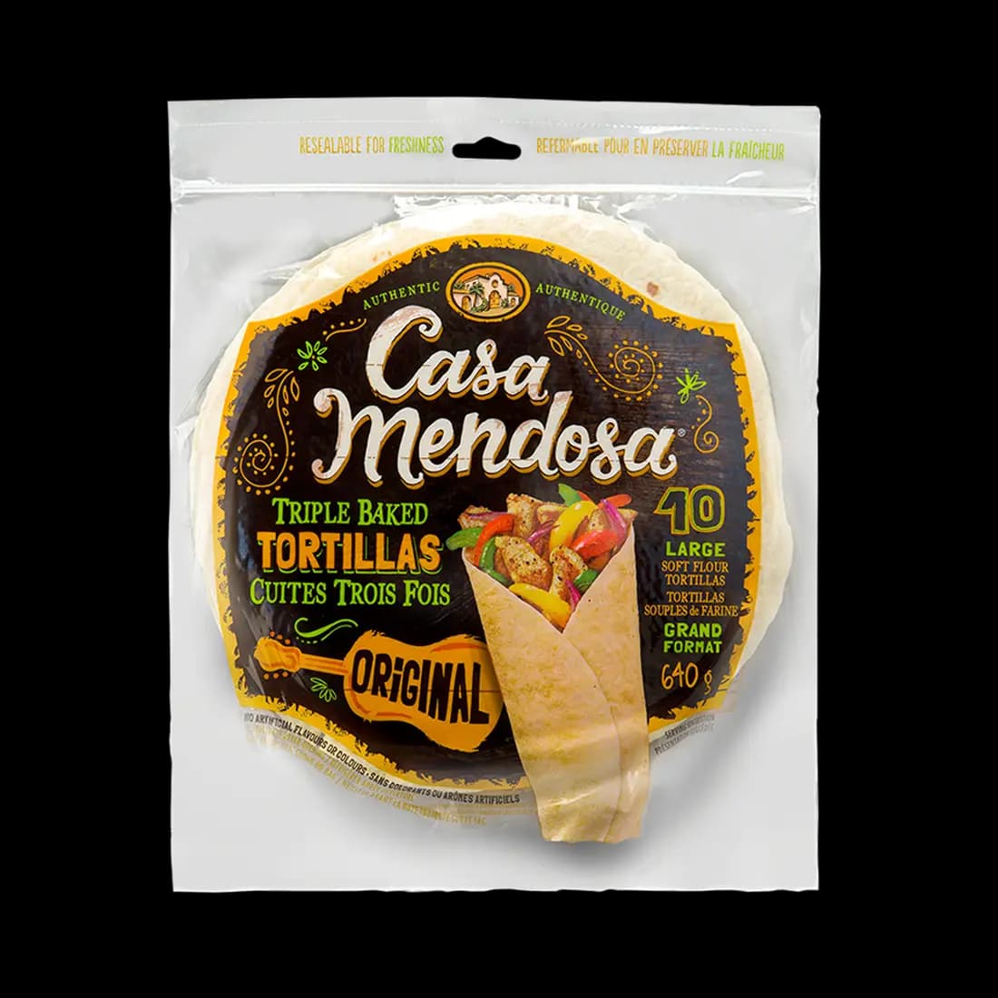 Large Original Soft Flour Tortillas