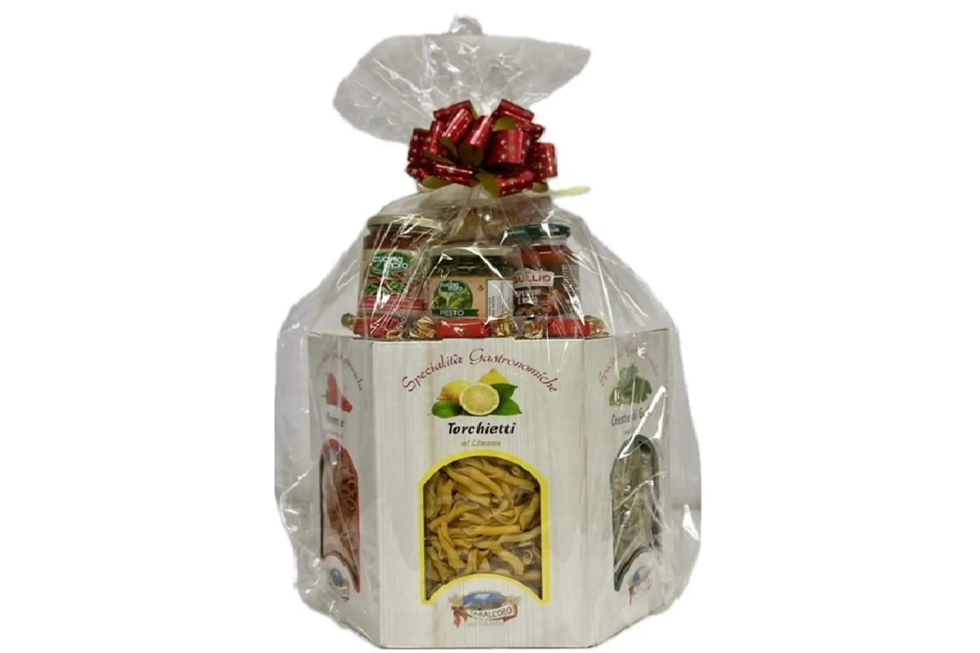 Hexagon Pasta Gift Basket