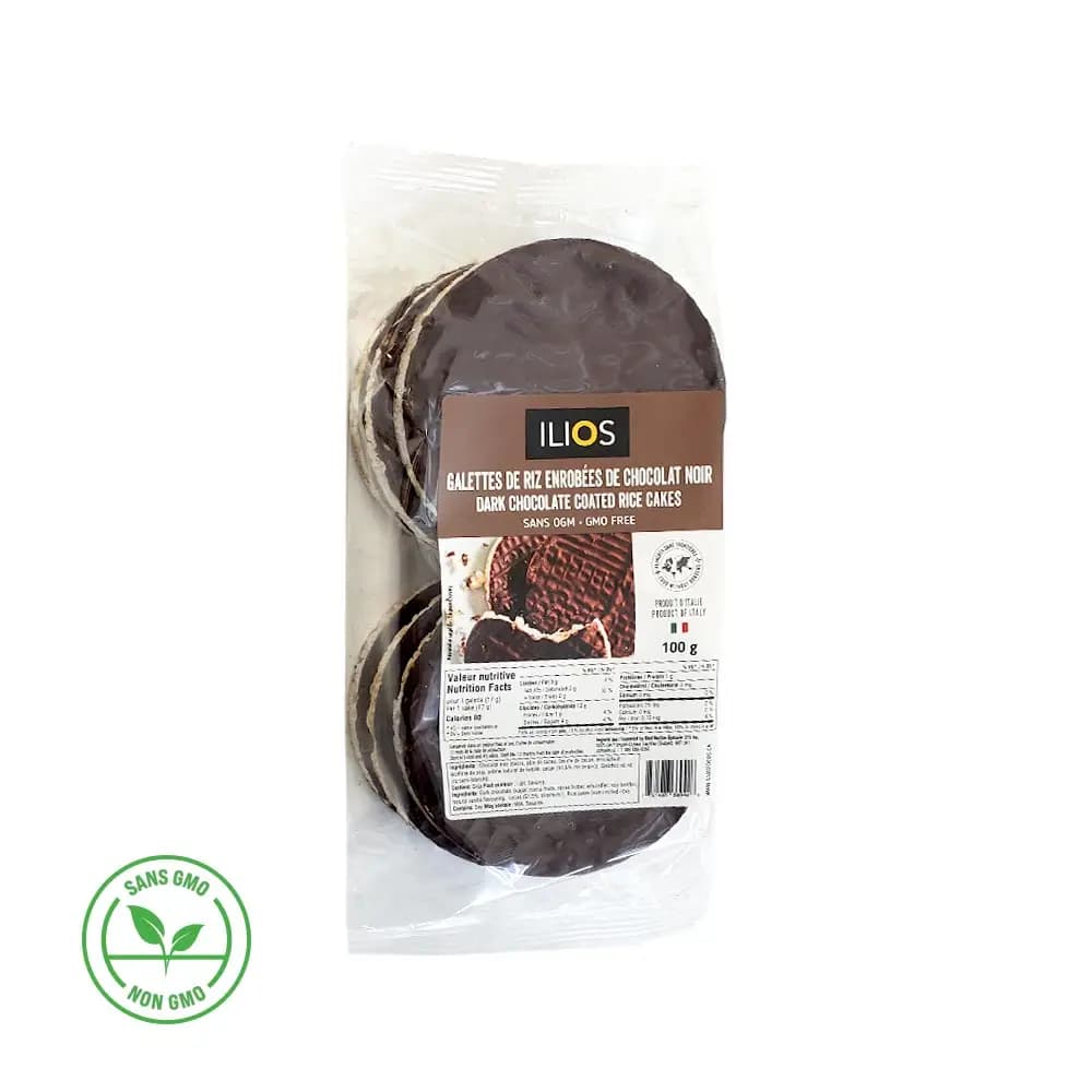 Dark Chocolate Coated Rice Cakes
