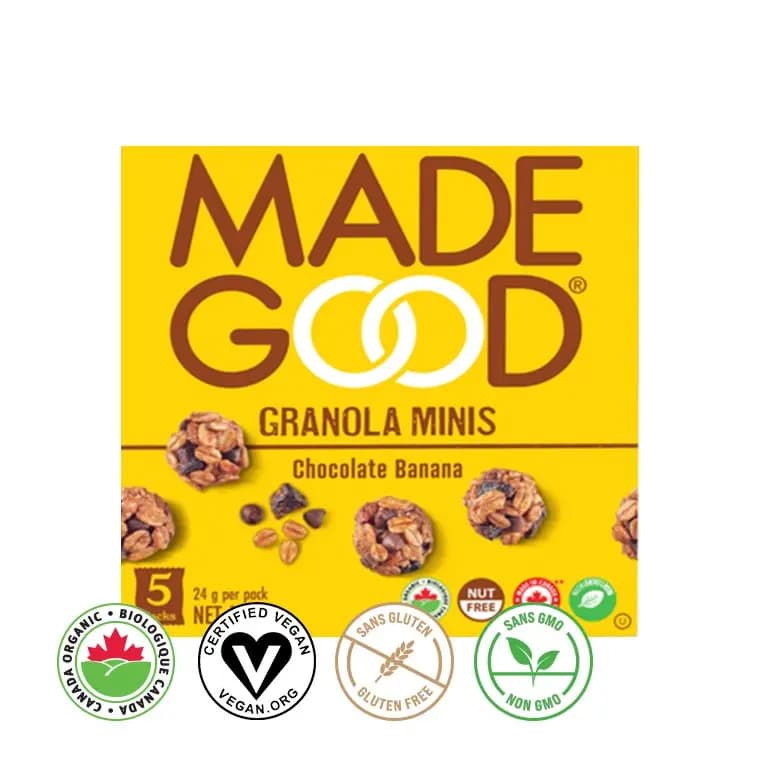 Chocolate Banana Granola Minis