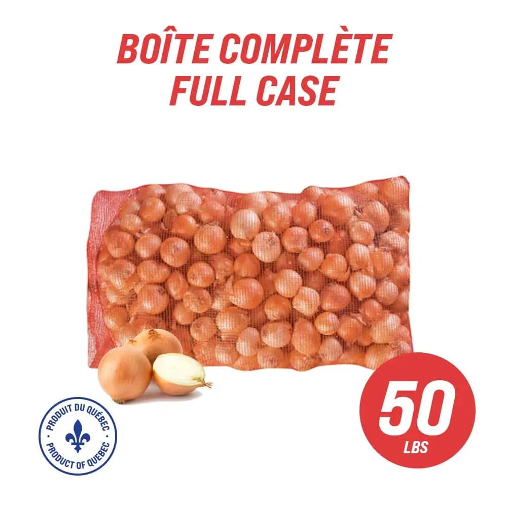Onions - Quebec (full case: 50 lbs)
