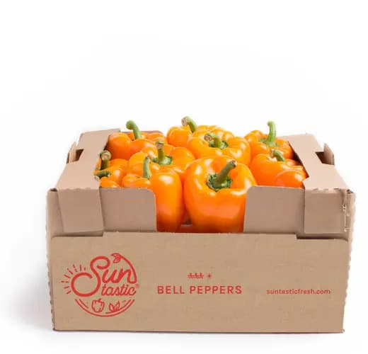 Orange Bell Peppers (full case: 11 lbs)