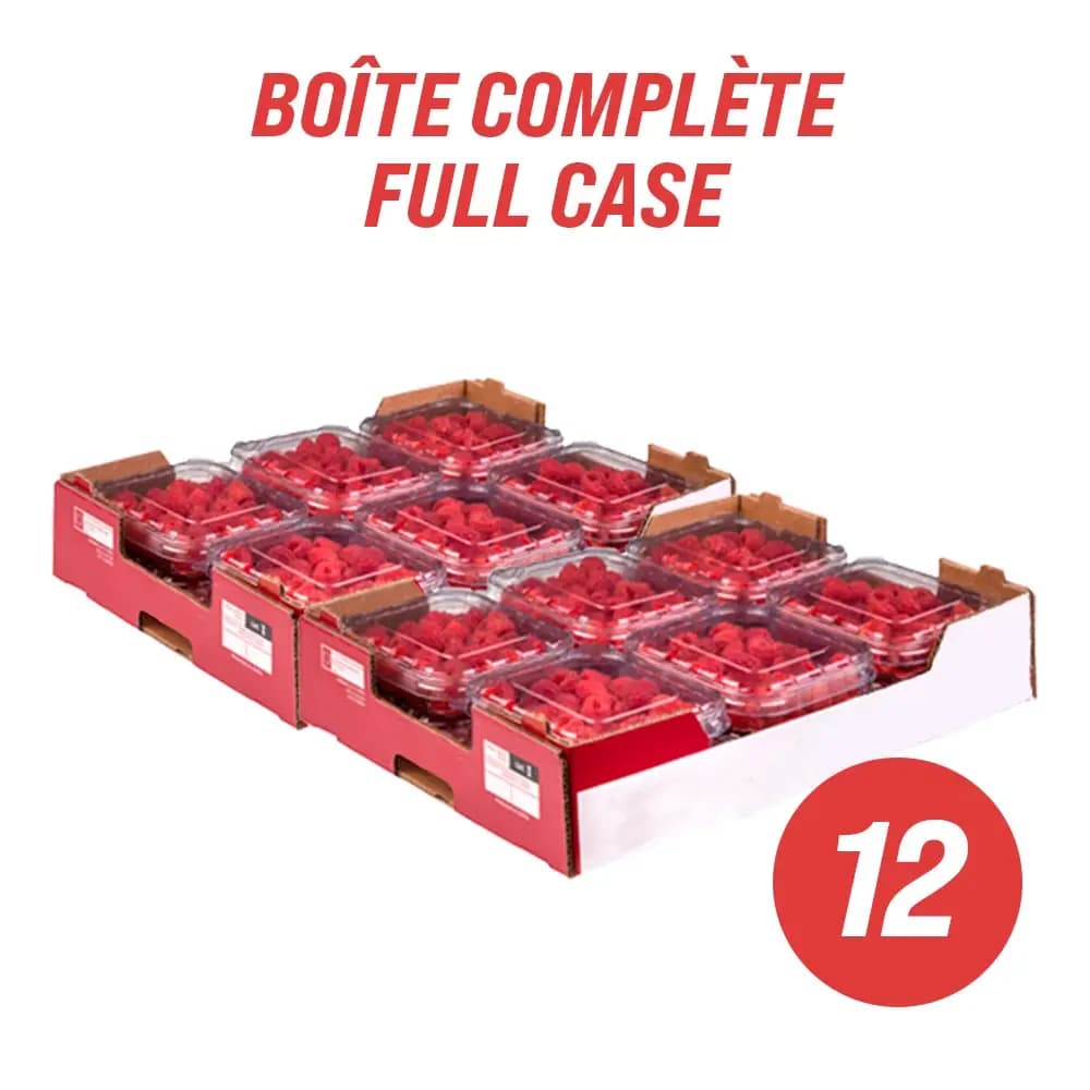 Raspberries (full case: 12 x 170 g)