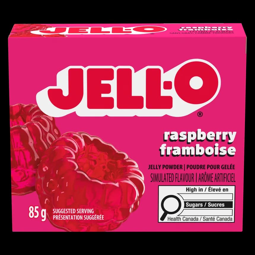 Raspberry Jell-O Powder