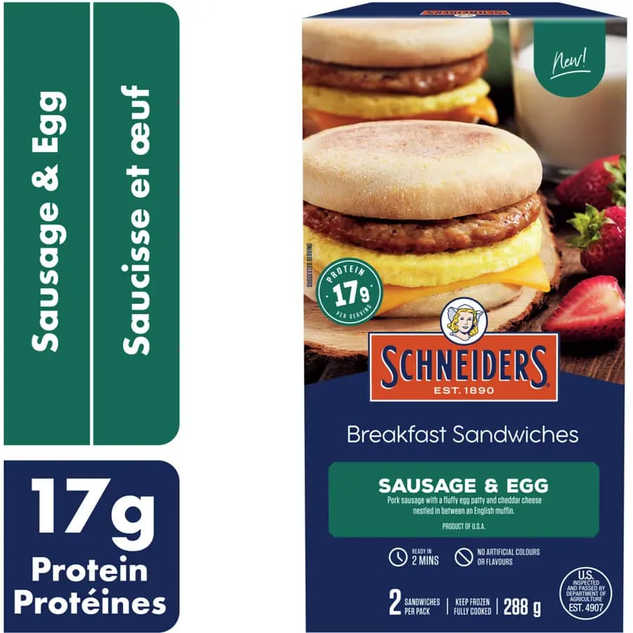 Sausage & Egg Breakfast Sandwiches