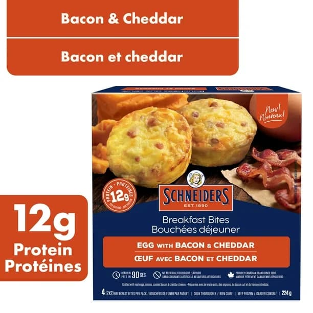 Egg with Bacon & Cheddar Bites