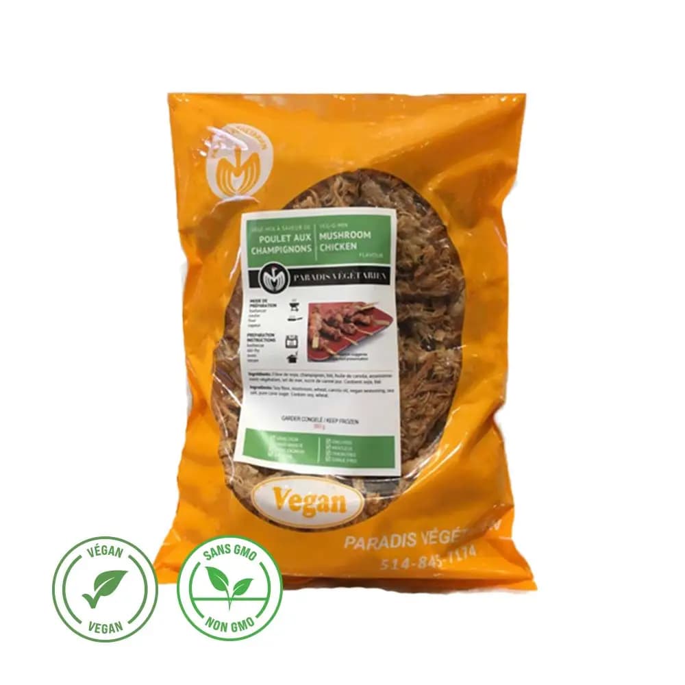 Vegan Shiitake Mushroom Shredded Mock-Chicken