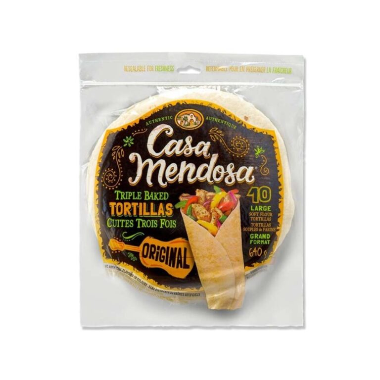 Large Original Soft Flour Tortillas 10 pk | 640 g Casa Mendosa