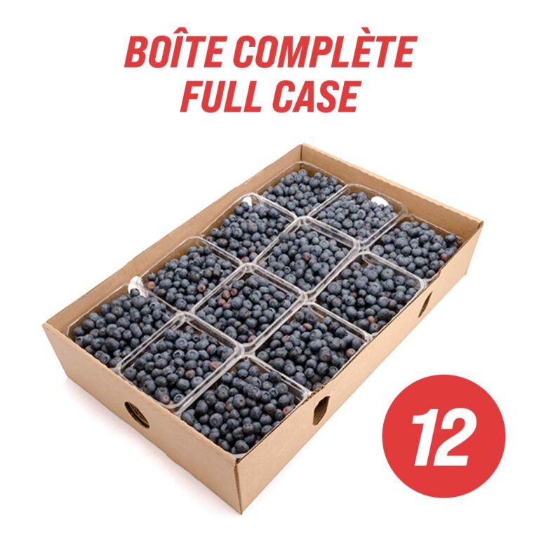 blueberries full case 12 pints