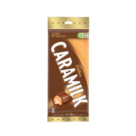 Caramilk Chocolate Bars - Cadbury (4 x 50g)q