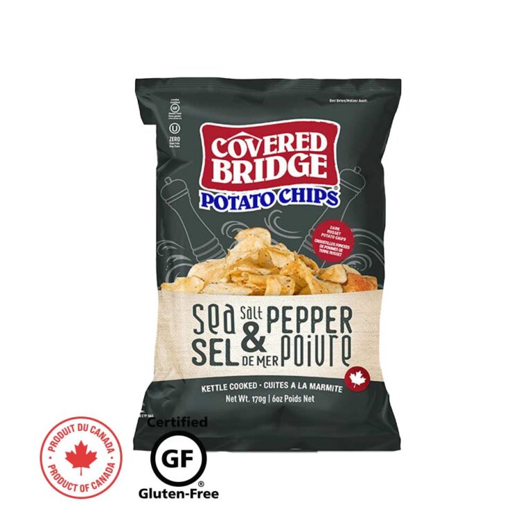 Sea Salt & Pepper Potato Chips - Covered Bridge (170 g)