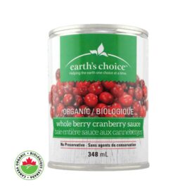 Organic Whole Berry Cranberry Sauce - Earth's Choice (348 ml)