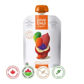 Organic Apple Sweet Potato Carrot Blueberries Puree - Love Child Organics (128 ml)