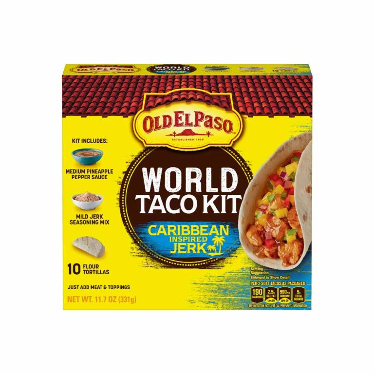 World Caribbean Jerk Taco Kit - Old El Paso (10 pk