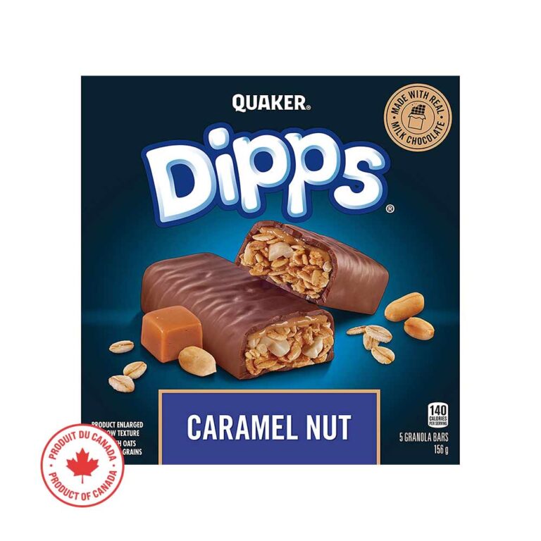 Dipps Caramel Nut Granola Bars - Quaker (5 bars