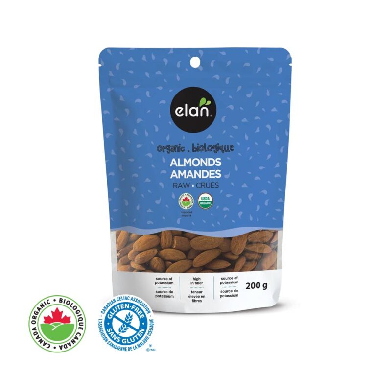 Organic Raw Almonds - Elan (200 g)