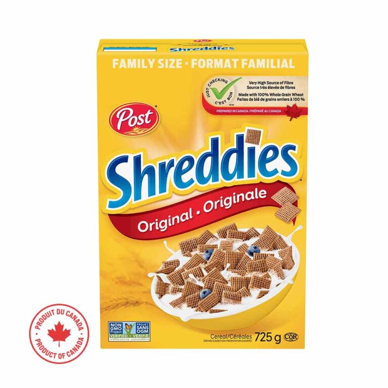 Original Shreddies Cereal - Post Foods (FAMILY SIZE 725g )