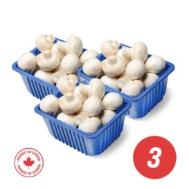 White Mushrooms (3 x 227 g)