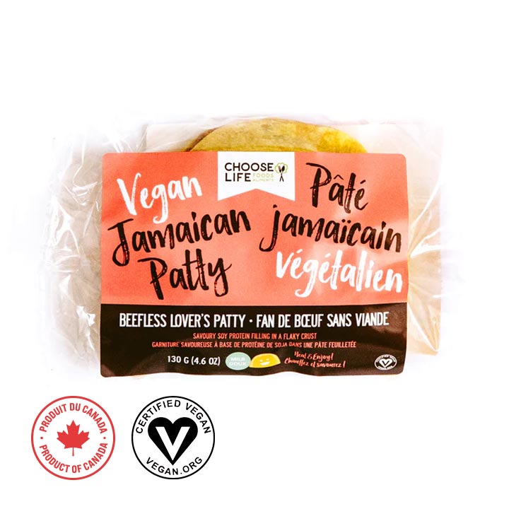 Mild Beefless Lover's Vegan Jamaican Patty 130 g Choose Life