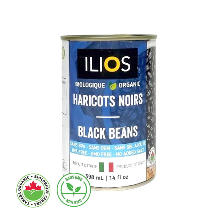 Organic Black Beans 398 ml Ilios