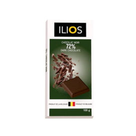 72% Dark Chocolate Bar 100 g Ilios