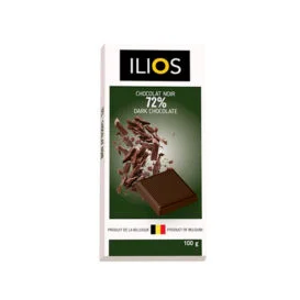 72% Dark Chocolate Bar 100 g Ilios