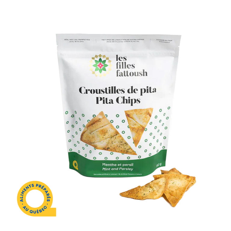 Mint and Parsley Pita Chips Les Filles Fattoush 150 g